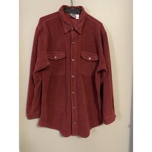 The North Face Shirt Jacket Men's XL Long Sleeve Flannel Button Front Distressed